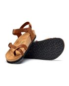 Sandales en cuir Gabriella brun
