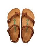 Sandales en cuir Gabriella brun