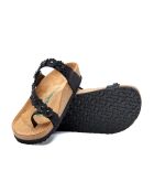 Sandales en cuir Ilva noir