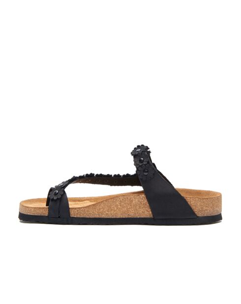Sandales en cuir Ilva noir