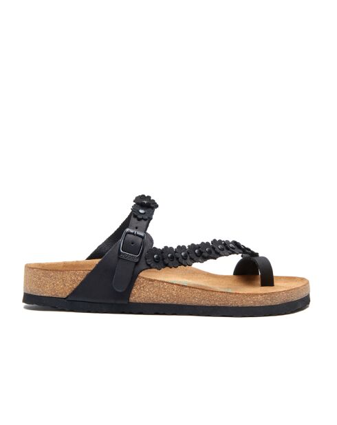 Sandales en cuir Ilva noir