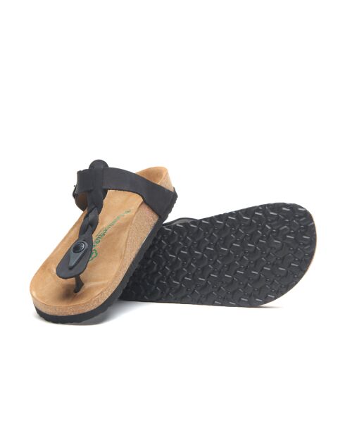 Sandales en cuir Guidan noires