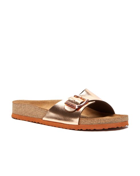 Sandales en cuir roses