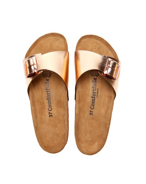 Sandales en cuir roses