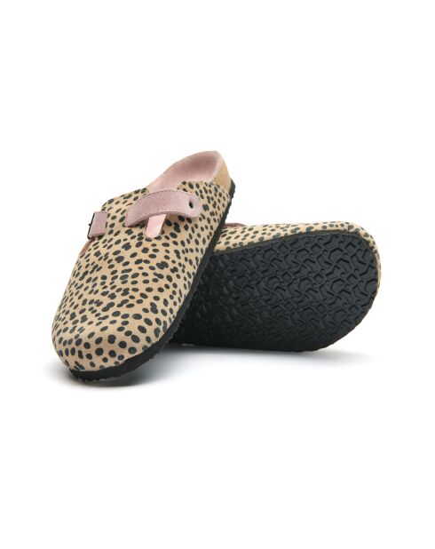 Sabots en cuir Capri-PR beiges