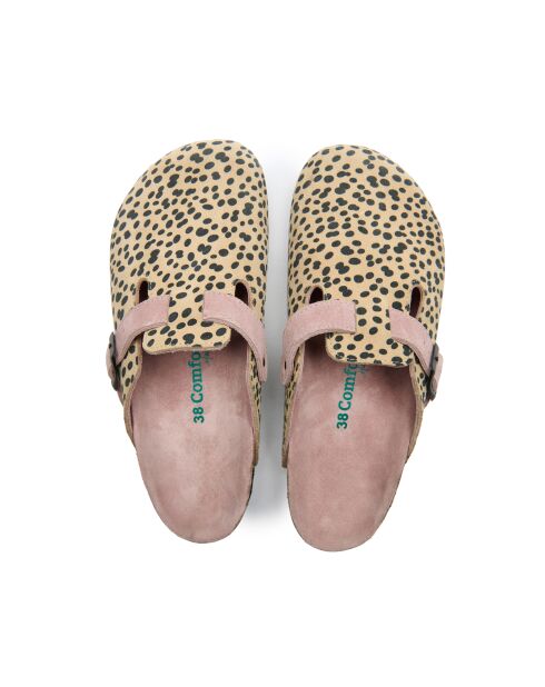 Sabots en cuir Capri-PR beiges