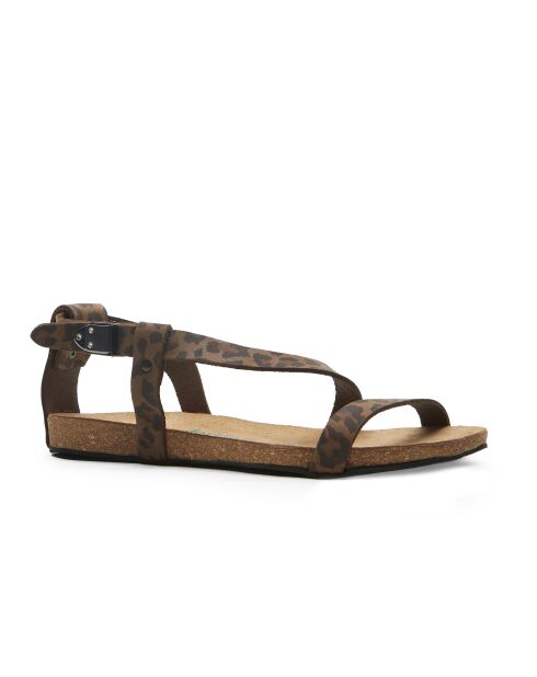 Sandales en cuir Grady léopard