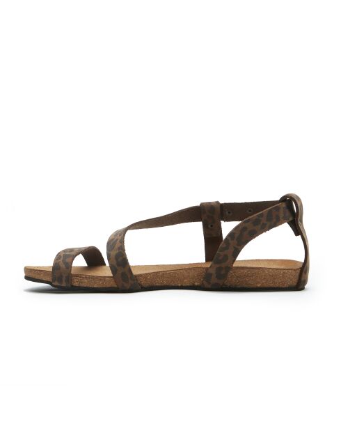 Sandales en cuir Grady léopard