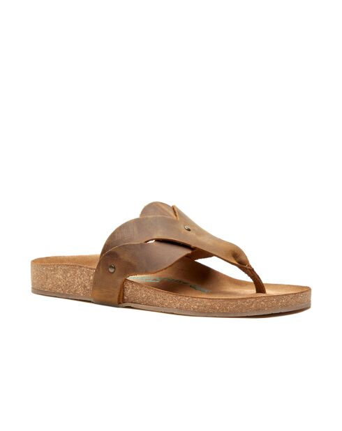 Sandales en cuir Silvia bronzage