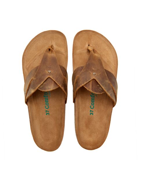 Sandales en cuir Silvia bronzage