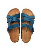 Sandales en cuir Lea marines