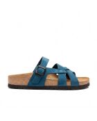 Sandales en cuir Lea marines