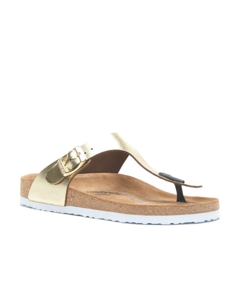 Sandales en cuir Aliz doré