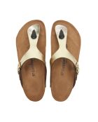 Sandales en cuir Aliz doré