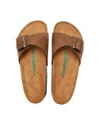 Sandales en cuir sand / nubuck