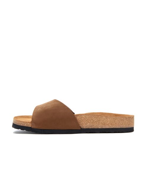 Sandales en cuir sand / nubuck