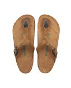 Sandales en cuir Guidan bronzage