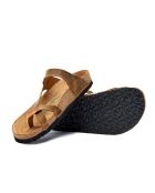 Sandales en cuir Fae bronzage