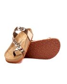 Sandales en cuir Ilva roses