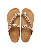 Sandales en cuir Ilva roses