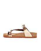 Sandales en cuir Ilva roses
