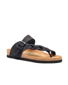 Sandales en cuir Gisel noires