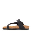 Sandales en cuir Gisel noires