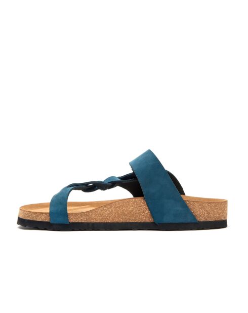 Sandales en cuir Gisel marines