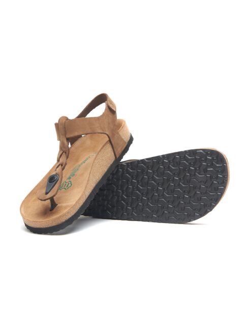Sandales en cuir Grizeln sables