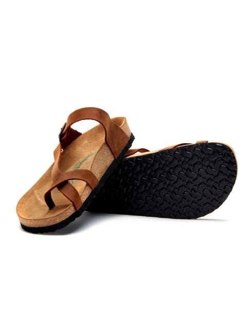 Sandales en cuir Fae brun