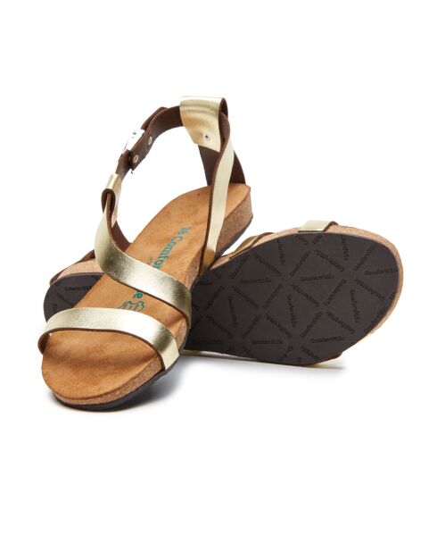 Sandales en cuir Grady doré