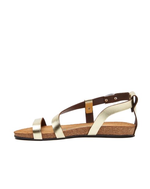 Sandales en cuir Grady doré
