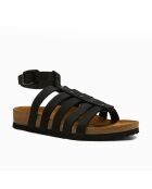 Sandales en cuir Ares noires