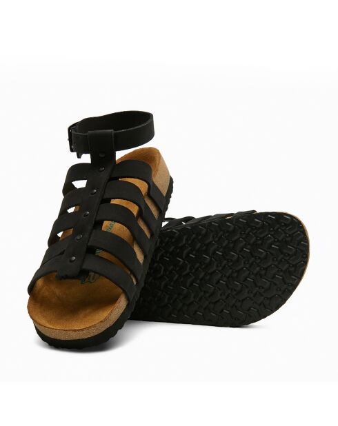 Sandales en cuir Ares noires