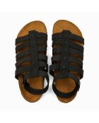 Sandales en cuir Ares noires