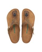 Sandales en cuir Aliz bronzage