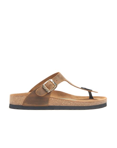 Sandales en cuir Aliz bronzage