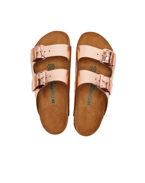 Sandales en cuir Bali roses
