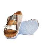 Sandales en cuir Bali doré