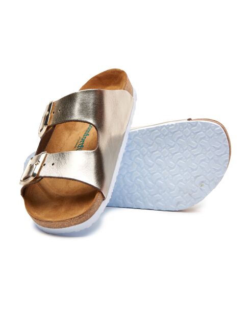 Sandales en cuir Bali doré