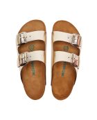 Sandales en cuir Bali doré