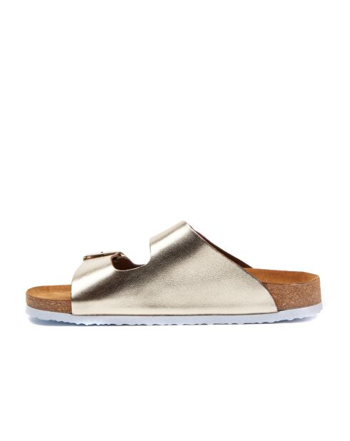 Sandales en cuir Bali doré