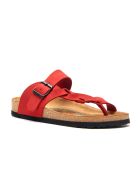 Sandales en cuir Gisel rouges