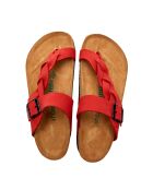 Sandales en cuir Gisel rouges