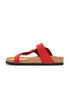 Sandales en cuir Gisel rouges