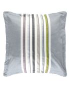 Taie d'oreiller imprimée en satin de coton Astrakhan graphite - 50x75 cm