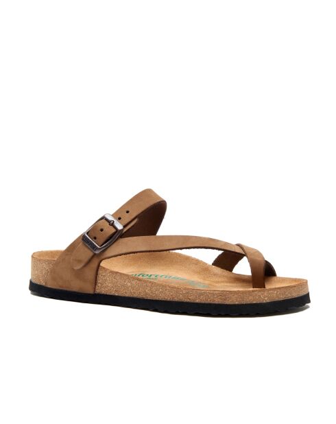 Sandales en cuir Fae sables