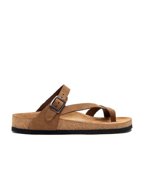 Sandales en cuir Fae sables