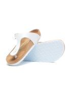 Sandales en cuir Aliz blanches