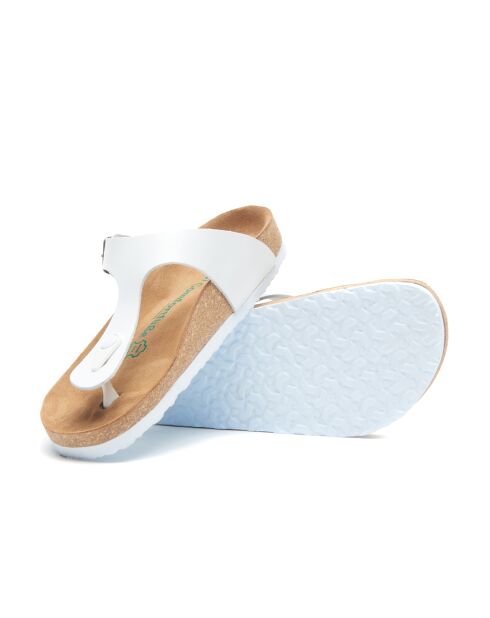 Sandales en cuir Aliz blanches